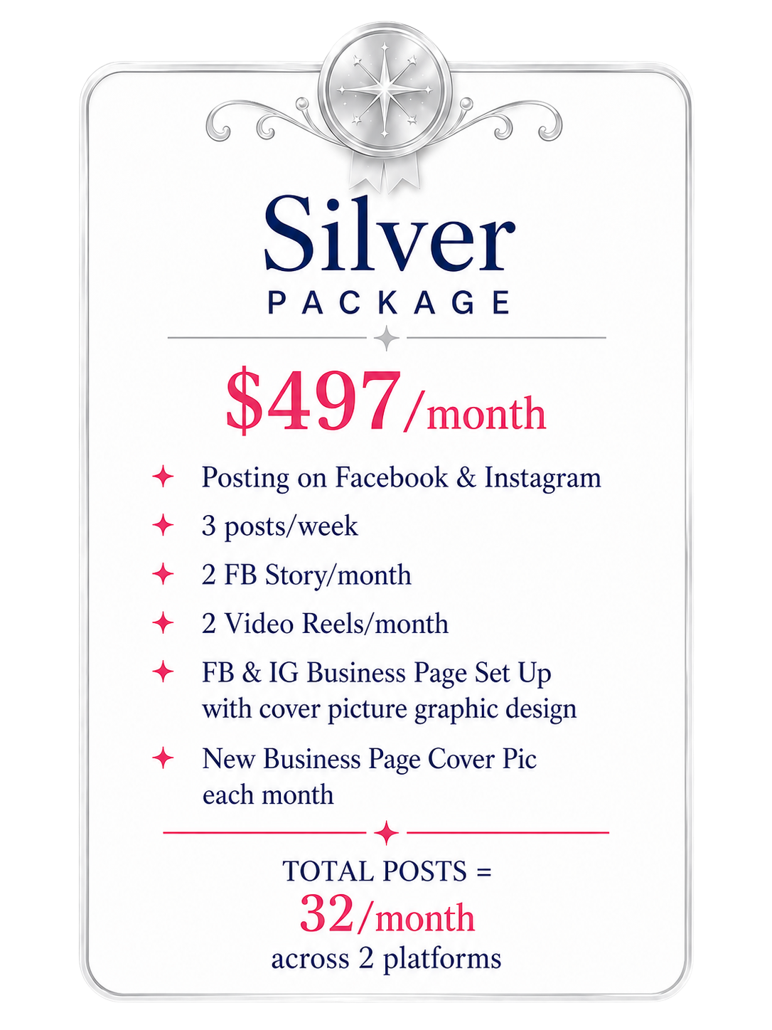 Silver social media package